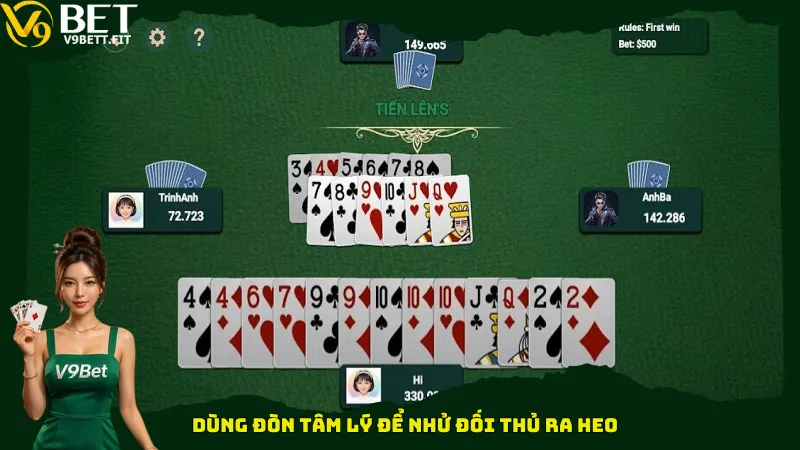 Dùng đòn tâm lý để nhử đối thủ ra Heo