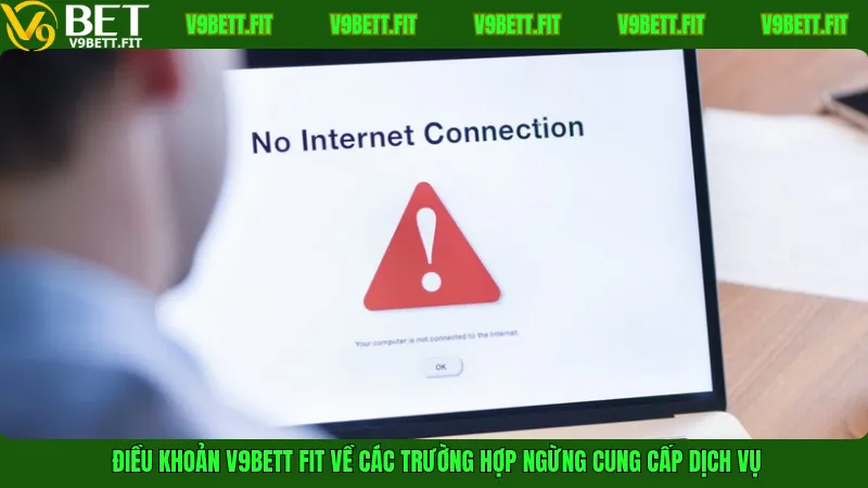 Điều khoản V9bett fit về các trường hợp ngừng cung cấp dịch vụ