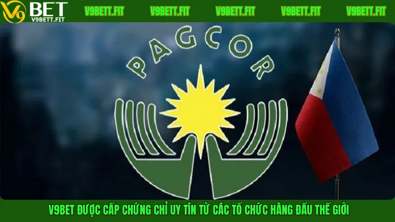 V9bet được cấp chứng chỉ uy tín từ các tổ chức hàng đầu thế giới