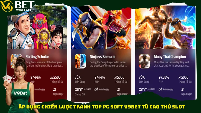 Áp dụng chiến lược tranh top PG Soft V9bet từ cao thủ slot